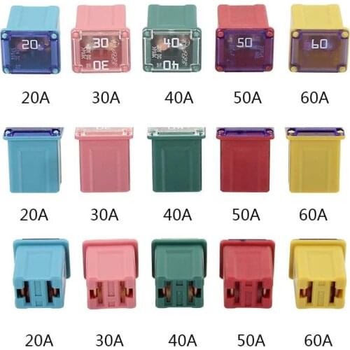 LPJ Rectangle small type Auto fuse 3 model 18pcs 30A 40A 50A for Japan Car