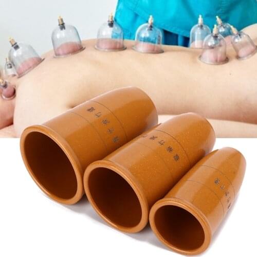 3pcs size S M L Household Bamboo Cupping Body Massage Healthy Care Vacuum Therapy Cupping Jar Aspirating Cupping Massage Cans