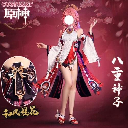 Genshin Impact Yae Kamika BaChongShenZi Game Suit Uniform Cosplay Costume Halloween Carnival Party Outfit For Women NEW