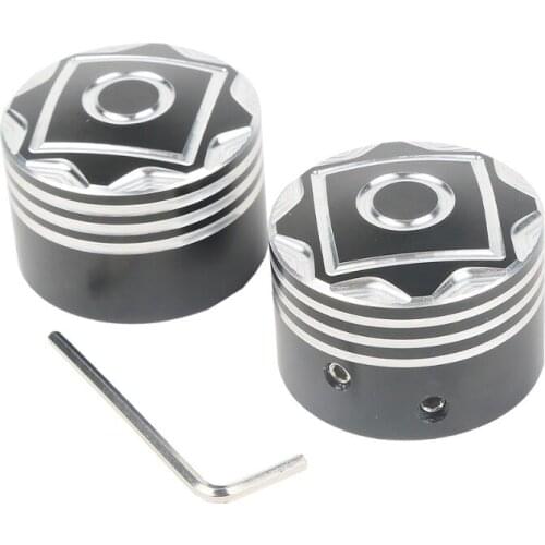 Motorcycle Front Axle Nut Covers For Harley Touring Electra Glide Road King Dyna FLHTK