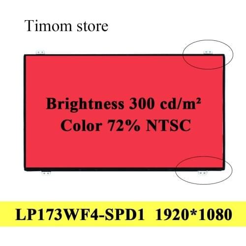 LP173WF4-SPD1 for LG Display 72% NTSC FHD 1920*1080 IPS eDP 30pin Matte 17.3" inch LCD Matrix LP173WF4 SPD1 Brightness 300 cd/m²
