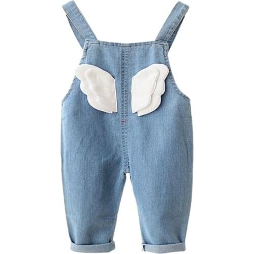 MUPLY Denim Overalls For Girls