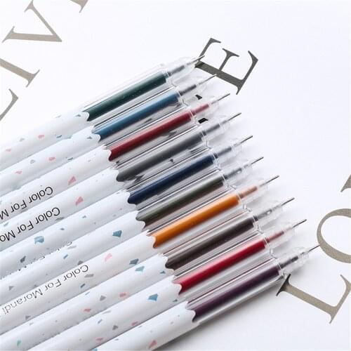 5pcs/set High Capacity Large Gel Pen Set Quick-drying Colorful Ink Pens Promotional Gifts Kawaii Stationery Office Supplies