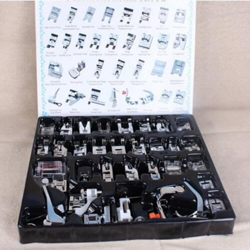High Quality 32pcs Domestic Sewing Machine Presser Foot Feet Kit Set With Box For Brother Janom Singer 2018 Hot Selling 5BB5042