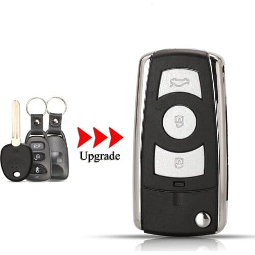 Kutery Upgrade Folding Car Key Shell For Kia Carens3 For Hyundai Avante HD 3Buttons Remote Key Case Fob Cover Left Blade