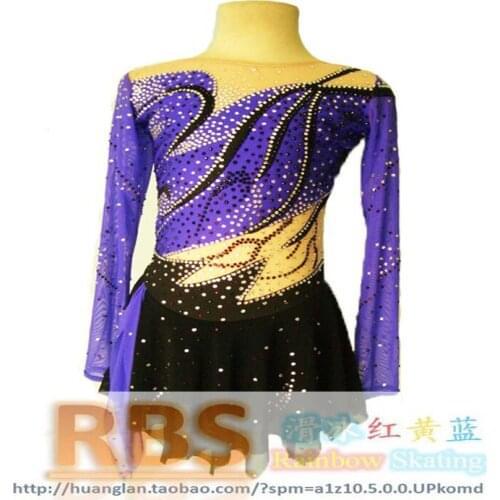 Girls Ice Skating Dresses Graceful New Brand Figure Skating Dresses For Competition DR4187