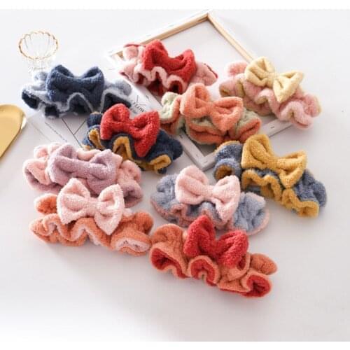New Hit Color Wave Bow Hairband Women Bathing Apply Mask Color Matching Headband Fashion Hair Accessories
