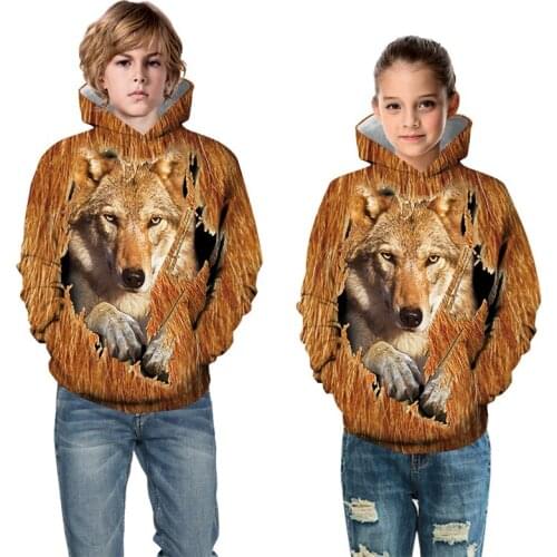 Family Matching Outfits Autumn Winter 3D Printing Hooded Sweater Parent Child Pullover Father Mother Kids Boys Girls Home Clothe