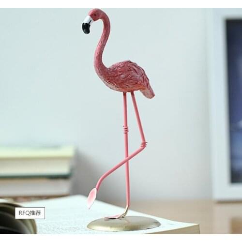 Nordic most popular Flamingo resin Ornaments Bedside cabinet accessories