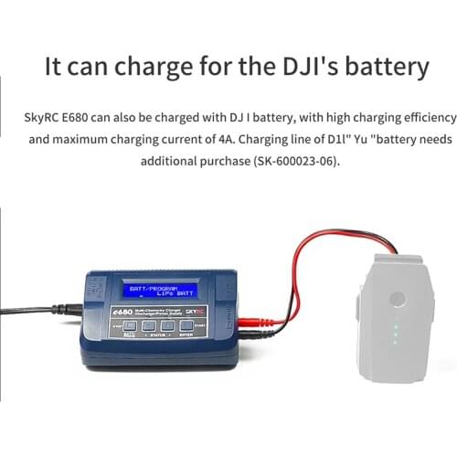 SKYRC E680 8A 80w AC 100V -240V/ DC 11V- 18V Balance Charger 13.8V DC Power Supply for LiPo Li-ion LiFe NiCd NiMH PB LiHV