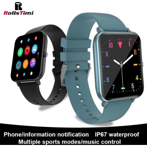 Rollstimi Smart Watch Men IP67 Waterproof sport smart wristband Fitness Tracker Heart Rate Blood Pressure Women smart watch