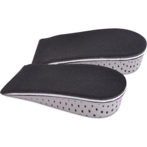 2-4cm Shoe Insoles Breathable Half Insole Heighten Heel Insert Sports Shoes Pads Cushion Unisex Height Increase Insoles