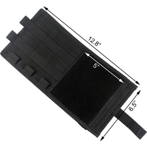 Tactical MOLLE Vehicle Visor Panel EDC Tool Pouch CD Storage Bag Truck Car Sun Visor Organizer Auto Gear Accessories Holder