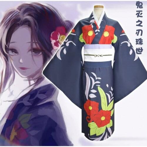 Tamayo Clothes Anime Demon Slayer Kimetsu no Yaiba Cosplay Costume Tamayo Performance For Women Clothes