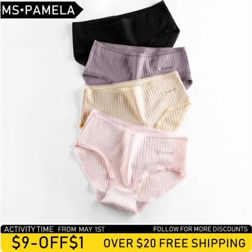 Cotton Panties Female Underpants Sexy Panties for Women Briefs Underwear Size Pantys Lingerie 3PCS/Set
