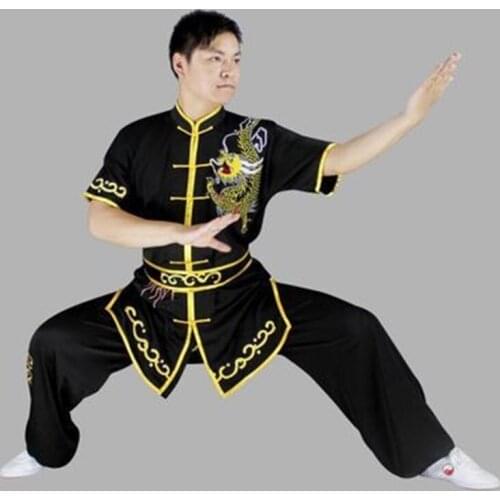 Wushu Clothing Uniform Wushu Costume Kung Fu Uniform Clothes Martial Arts Uniform Dragon Chinese Warrior Costume Exercise TA2083