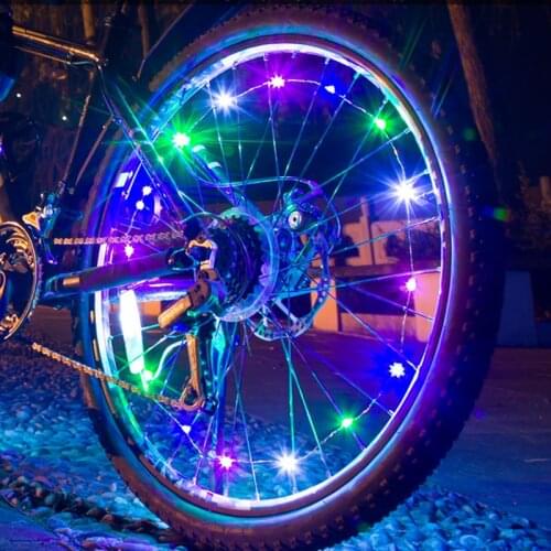 Led Waterproof Bike Wire String Light Warning LED Bicycle Wheel Light Flas Light Party Outdoor Lights Outdoor Decor