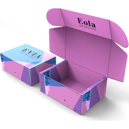 High Quality Recyclable Custom Design Cardboard Corrugated Paper Shipping Printed Mailer Packaging Cardbord Box For Clothing