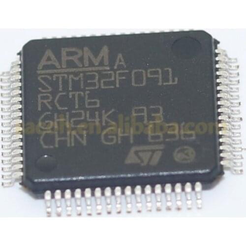 1PCS/lot New OriginaI STM32F091RCT6 or STM32F091RBT6 or STM32F091RCH6 or STM32F091RCY6 or STM32F091RBY6 LQFP-64 ARM 32-bit MCU