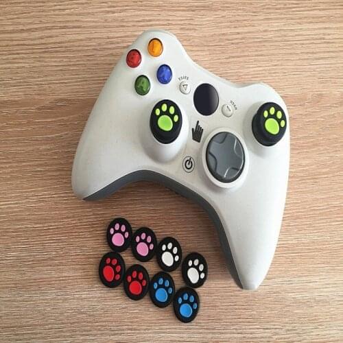 2Pcs Cat Paws Rubber Silicone Game Handle Joystick Stick Grip Cap For PS4/Xbox One/PS3/Xbox 360 Games Controllers Thumb