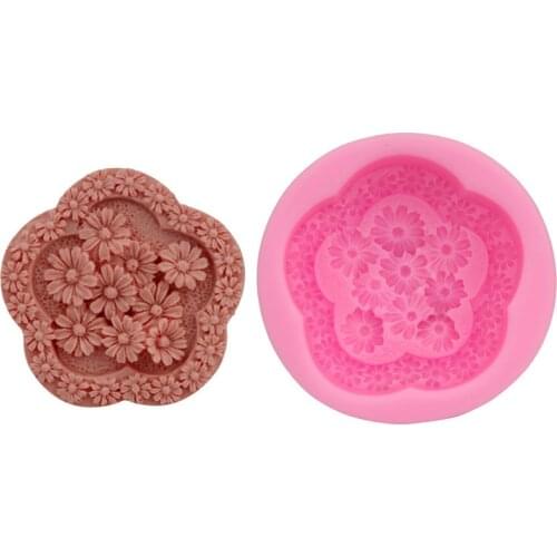 3D Flower Soap Mold Silicone Mould Resin Mould for DIY Handicraft Candle Soap Making