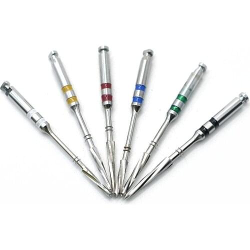 6pcs/box Dental Instrument Metal Drills Reamers For Screw Post Suppliers Multiple Tapers Dental Materials Dentist Tool