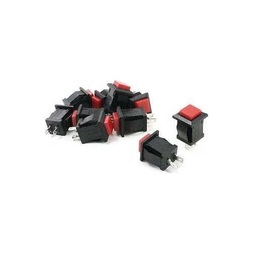 AC 125V/4A 250V/2A SPST On/Off Momentary Push Button Switch