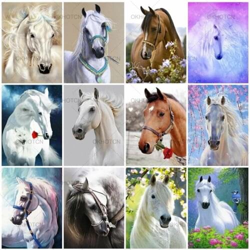 5D Diy Diamond Painting Horse Diamond Art Embroidery Animals Handmade Rhinestones Gift Home Decor Needlework Cross Stitch
