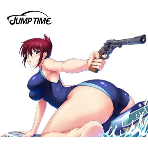 JumpTime 13cm x 9.1cm Car Stickers Sexy Woman Girl Rail Wars! Sakurai Aoi Decal JDM Car Styling Auto Decoration