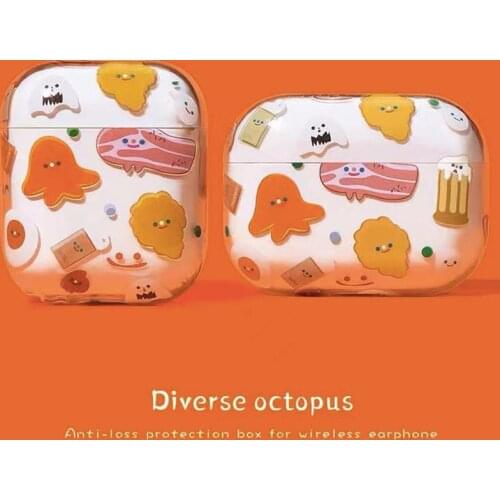 For AirPods Case Cute Cartoon Bear rabbit Pattern Earphone Cases For Apple Airpods 2 3 pro Funny hard pc Protect Cover funda