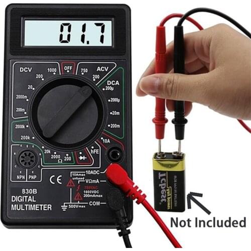 Digital Multimeter HP-830B 1999 Counts (3 1/2) LCD Digital Multimeter AC DC 750 1000V Voltmeter Ammeter Ohm Tester Meter