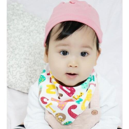 4Pcs/lot 100% Cotton Baby Bibs Boys Girls Colorful Baby Bandana Bibs Newborn Kids Bib Infant Saliva Towel Toddler Dribble Bibs