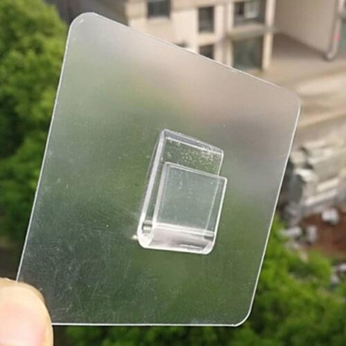 Double-sided Adhesive Wall Hooks Waterproof Oilproof Bathroom Kitchen Self Adhesive Hooks Reusable Seamless Wall Hanging Hook