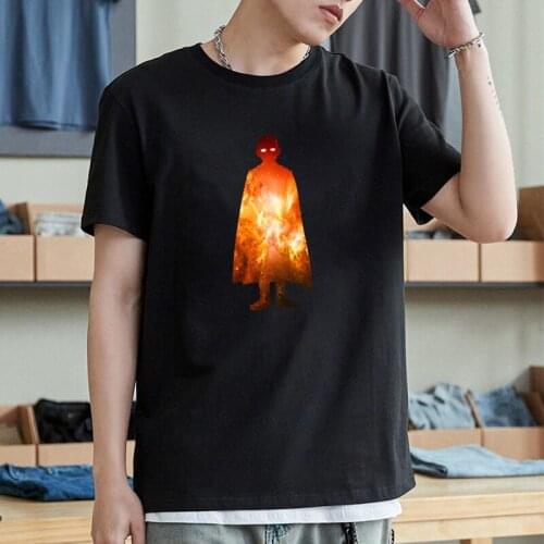 2021 Hot Sale Anime One Punch Man Saitama T Shirt Men Women Harajuku Manga Tops Summer Cotton Loose Tees Unisex Camisetas