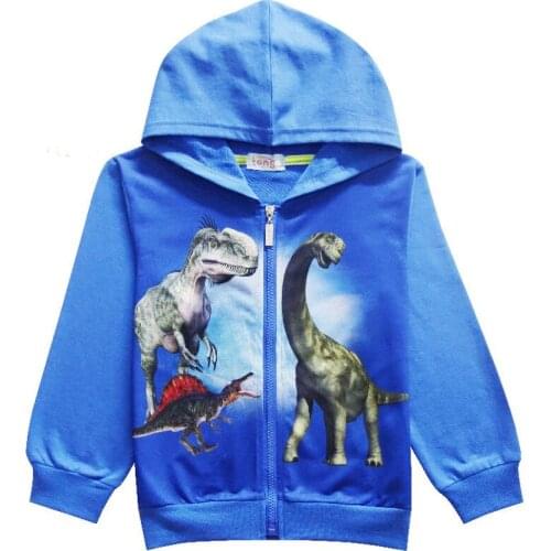 Dinosaur 3D Print Boys Hoodies Winter Autumn Outerwear Kids Hooded Sweatshirts Long Sleeve Pullover Childres Tops