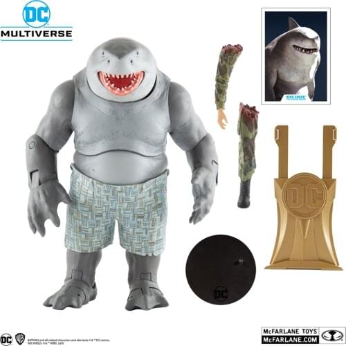 Mcfarlane Multiverse Build King Shark Gold Label Movable Collectible Doll 1/6 Halloween Gift Toy Collectible Doll