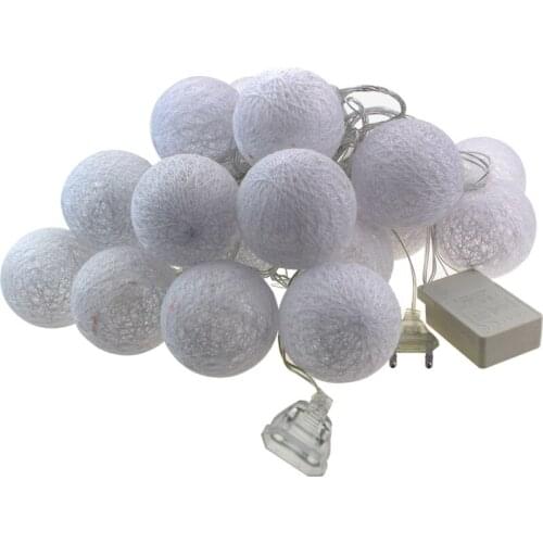 Hot sale 5M 20led LED Ball Christmas tree Lighting decoration 220V/110V With tail plug wedding garden pendant garland Timbo lamp