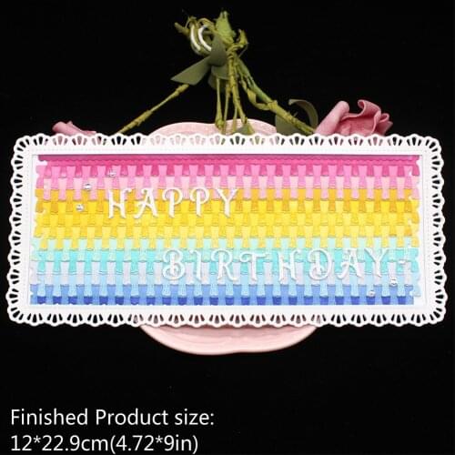 ZFPARTY Summertime Slimline Dies Metal Cutting Dies for Scrapbooking/photo album Decorative Embossing Paper Card