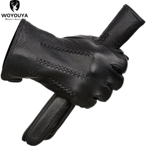 Fashion Comfortable Leather gloves man,Keep warm Genuine Leather winter gloves men,soft sheepskin gloves men B-02