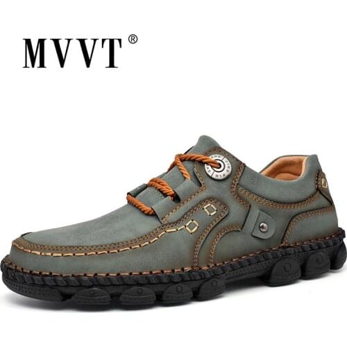 New Autumn Casual Leather Shoes Men Comfortable Soft Leather Men Shoes Breathable Flats Shoe Hot Sale Moccasins Loafers