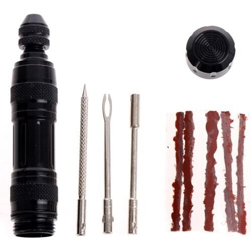 Bicycle Tubeless Tire Repair Kit Tire Drill Rubber Strips Tyre Puncture Sealant Bicycle Repair Tools