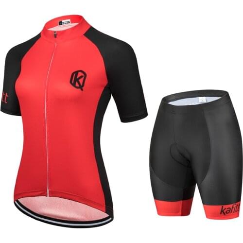 Kafitt Cycling Set Spare Parts For Bicycle Uniform Promotion Free Shipping Brazil Colombia Quick-Dry Mountain Bike Red Clothing