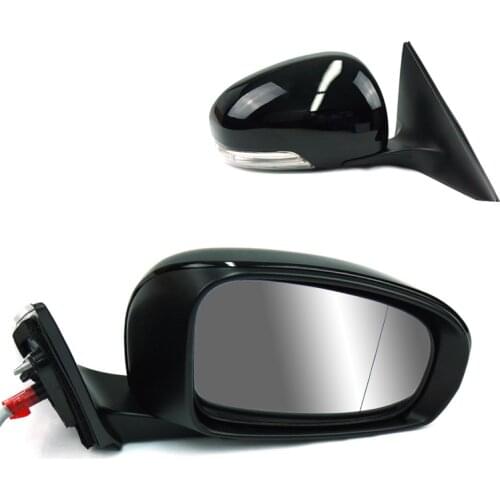 Power Heated&Adjustable Glass LED Lamp L/RH Side Mirror For Toyota Reiz 2010-2012