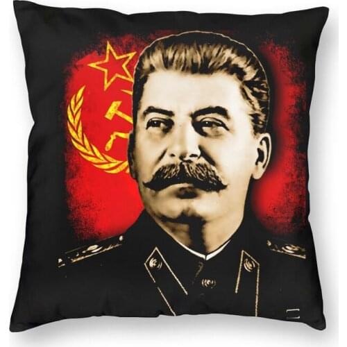 Allied Nations Joseph Stalin Cushion Cover USSR Communist Russia Floor Pillow Case For Living Room Pillowcase Home Decoration