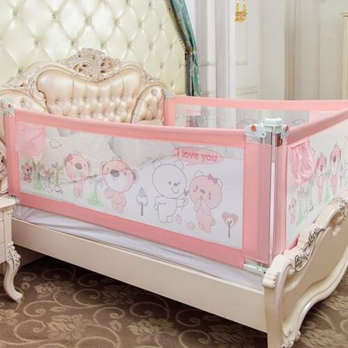 IMBABY Newborn Bed Fence Infant Safety Barrier Children Anti-Dropping Bed Shelter Toddler Bed Fence Safety Gate 1.5/1.6/1.8/2.0M