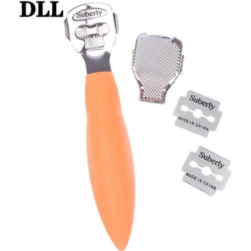 Feet Pedicure Razor Tool Shavers Stainless Steel Handle Foot Care ToolFoot Callus Shaver Heel Hard Skin Remover Hand