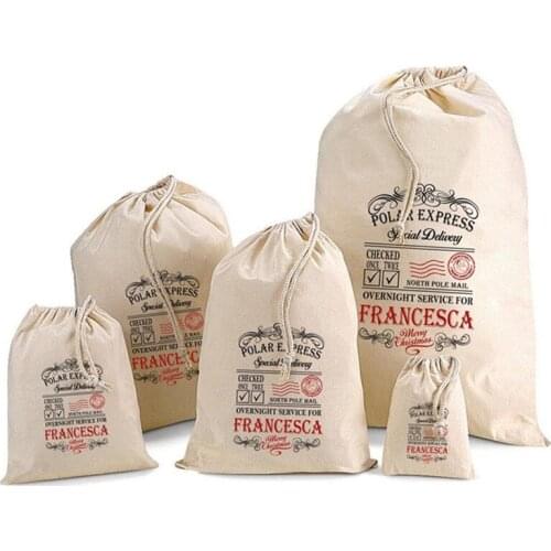 Personalised Francesca Bag First Aid kit bag Santa Sack gift bag bithday gift pouch Bachelorette party favor Wedding Holder Bag