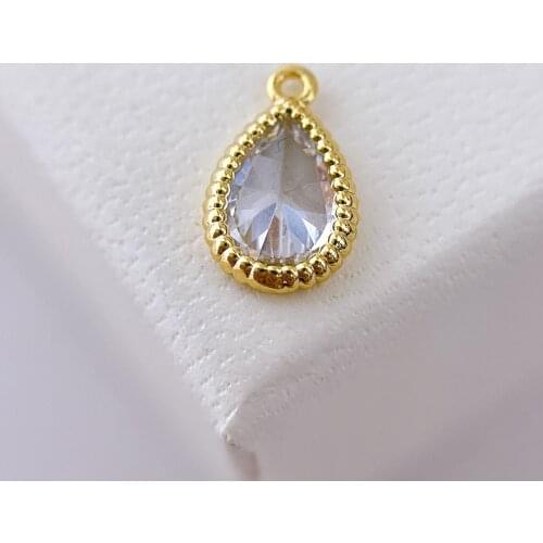 2PCS High Quality Cupronickel Real 18K Gold Plated Charms Pendants Jewelry Making Supplies Findings Accessories