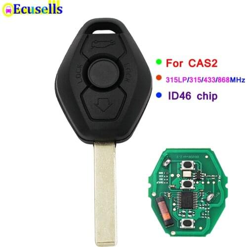 315LP MHZ 315MHz 433MHZ 868MHZ 3 buttons Remote Key with ID7944 ID46 Chip for BMW CAS2 5 series E46 E60 E83 E53 E36 E38 E39 HU92