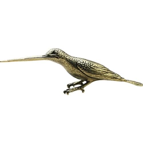 1Pcs Table Ornament Simulation Bird Decoration Brass Sculpture Model Hummingbird Models for Decoration Home